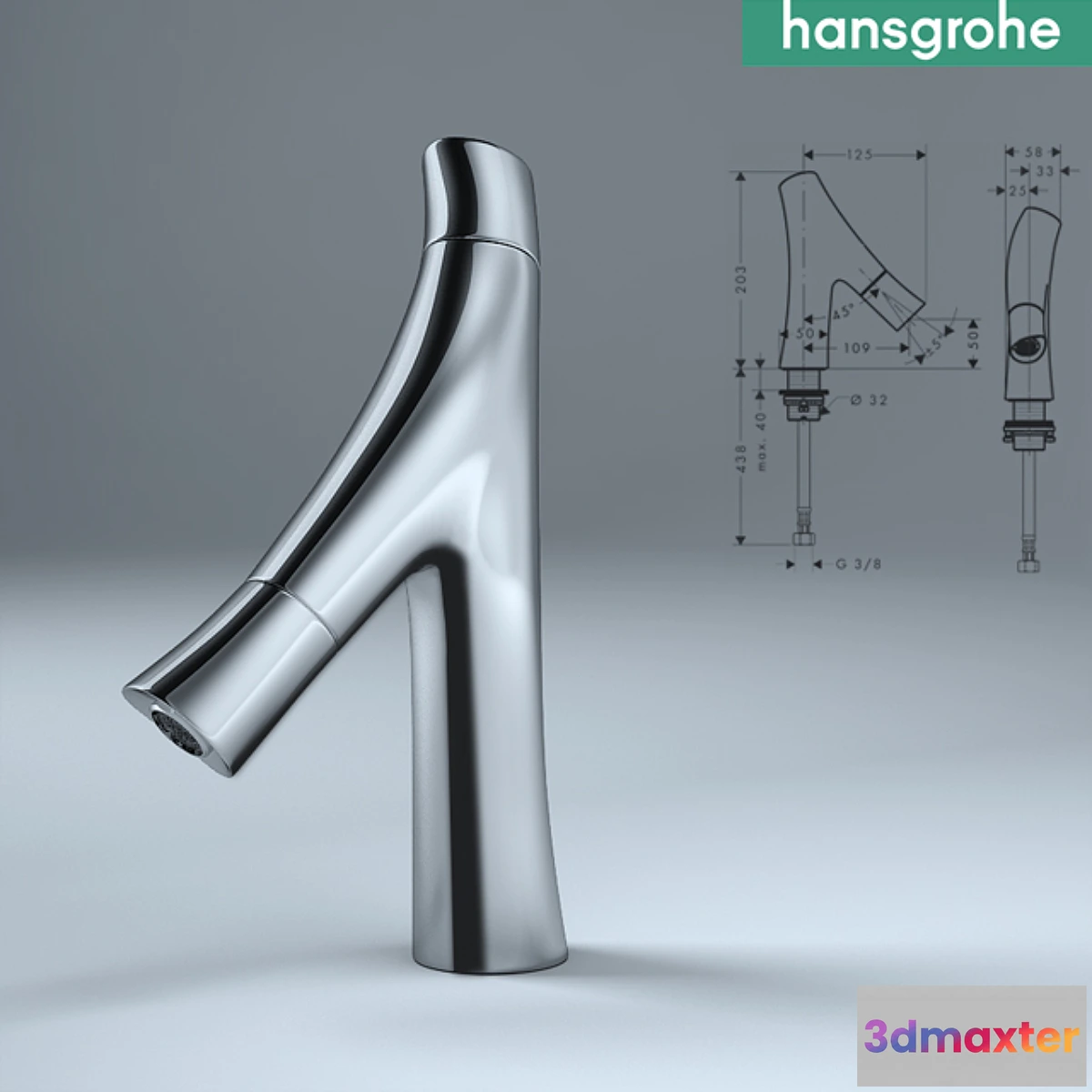 1287144 - Axor Starck Organic 3D Max