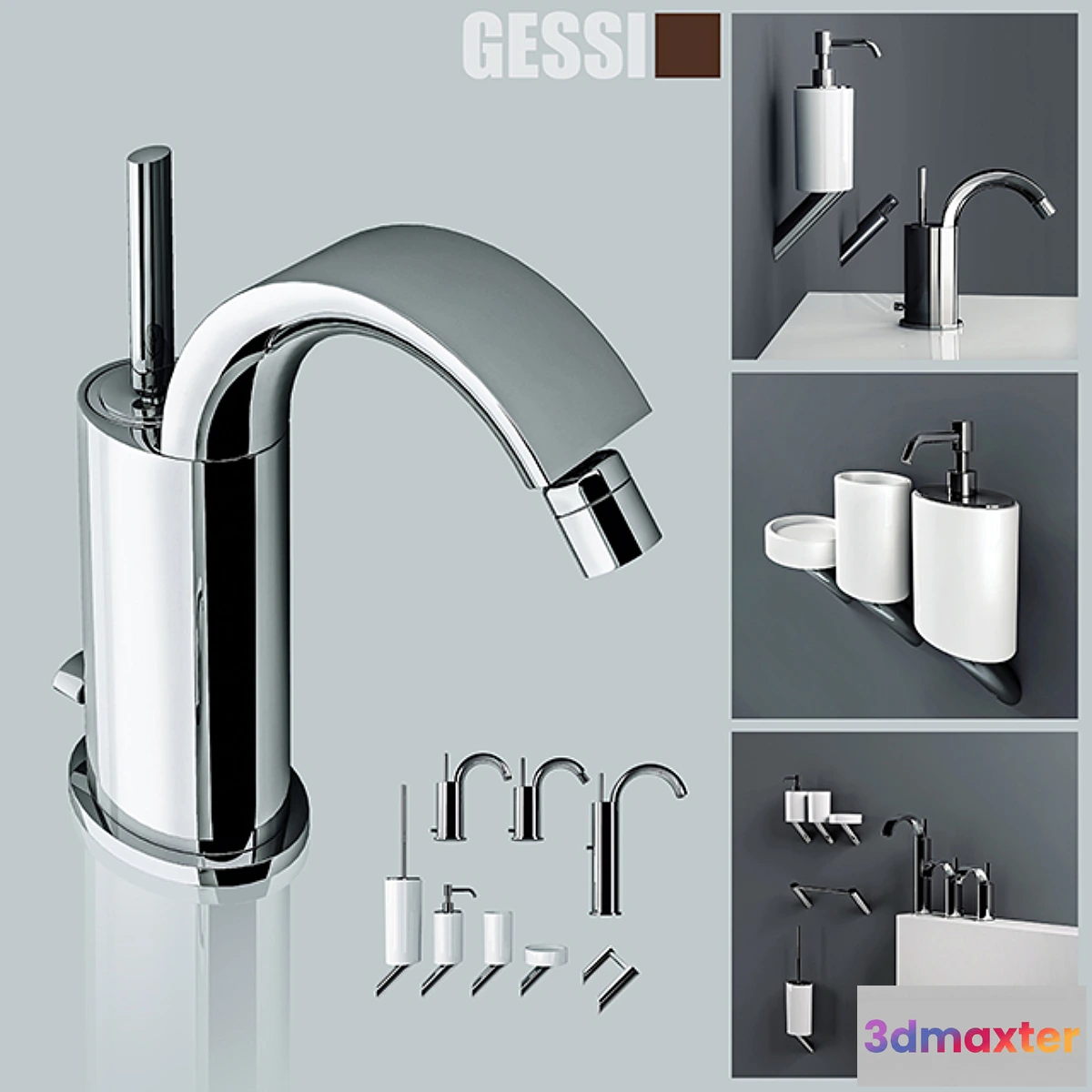 1288336 - Mixers and accessories GESSI Ovale 3D Max