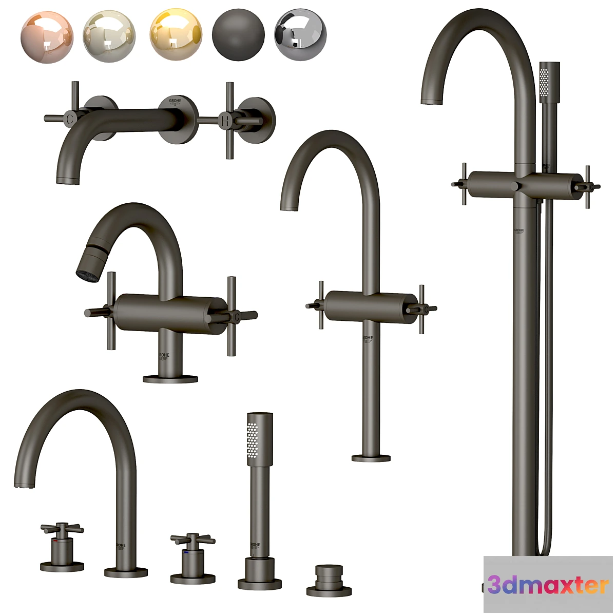 1296858 - Grohe set 2 Atrio 3D Max