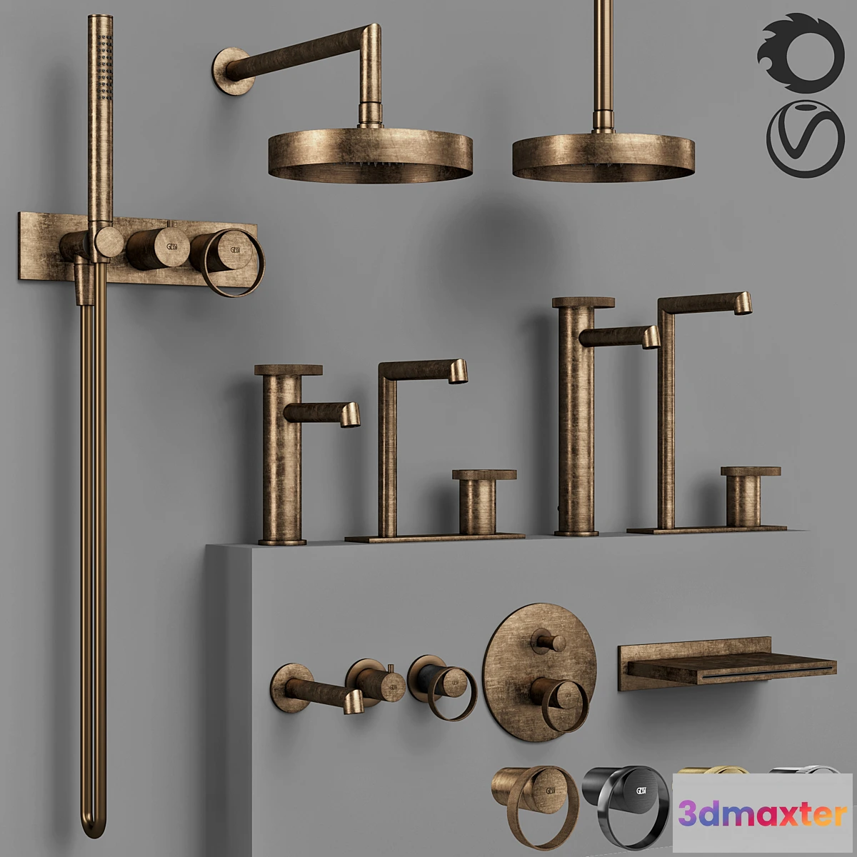 1309539 - Gessi_Anello_batroom_faucet_set_1 3D Max