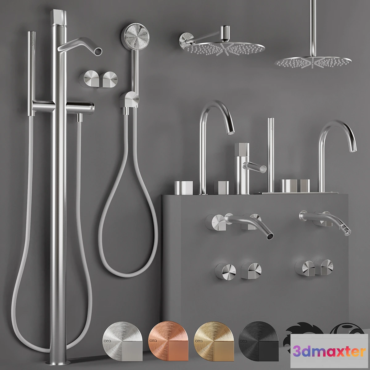 1311437 - CEA_Duet_bathroom_faucet_set - No.2 3D Max