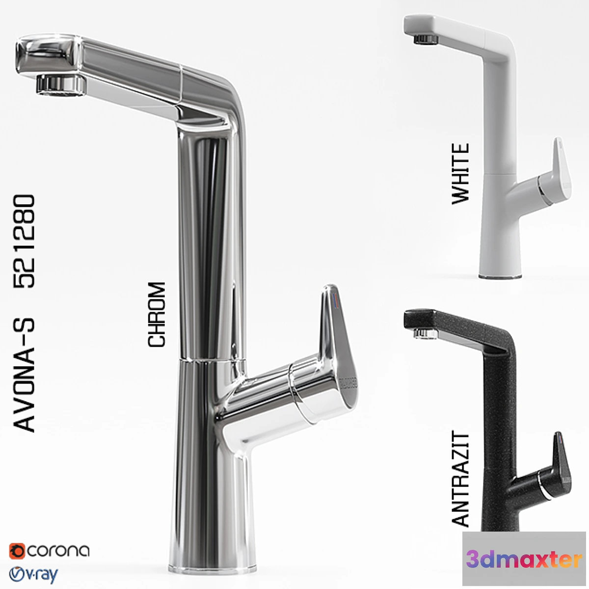 1312942 - Blanco 521280 AVONA-S 3D Max