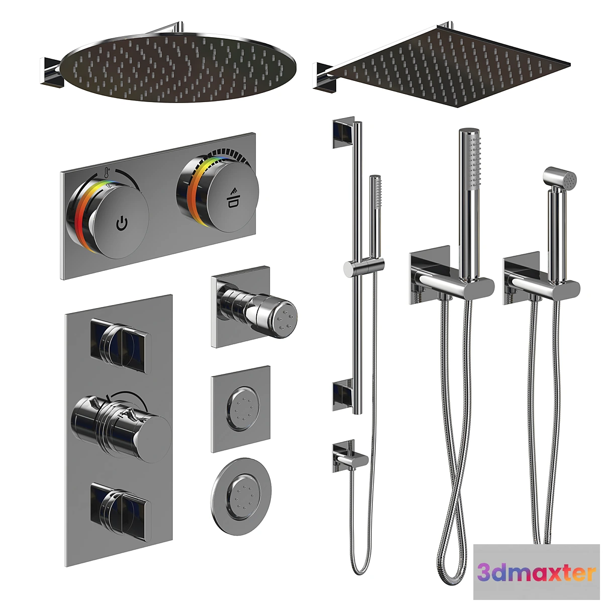 1318567 - THG Icon-X Shower faucets. 3D Max