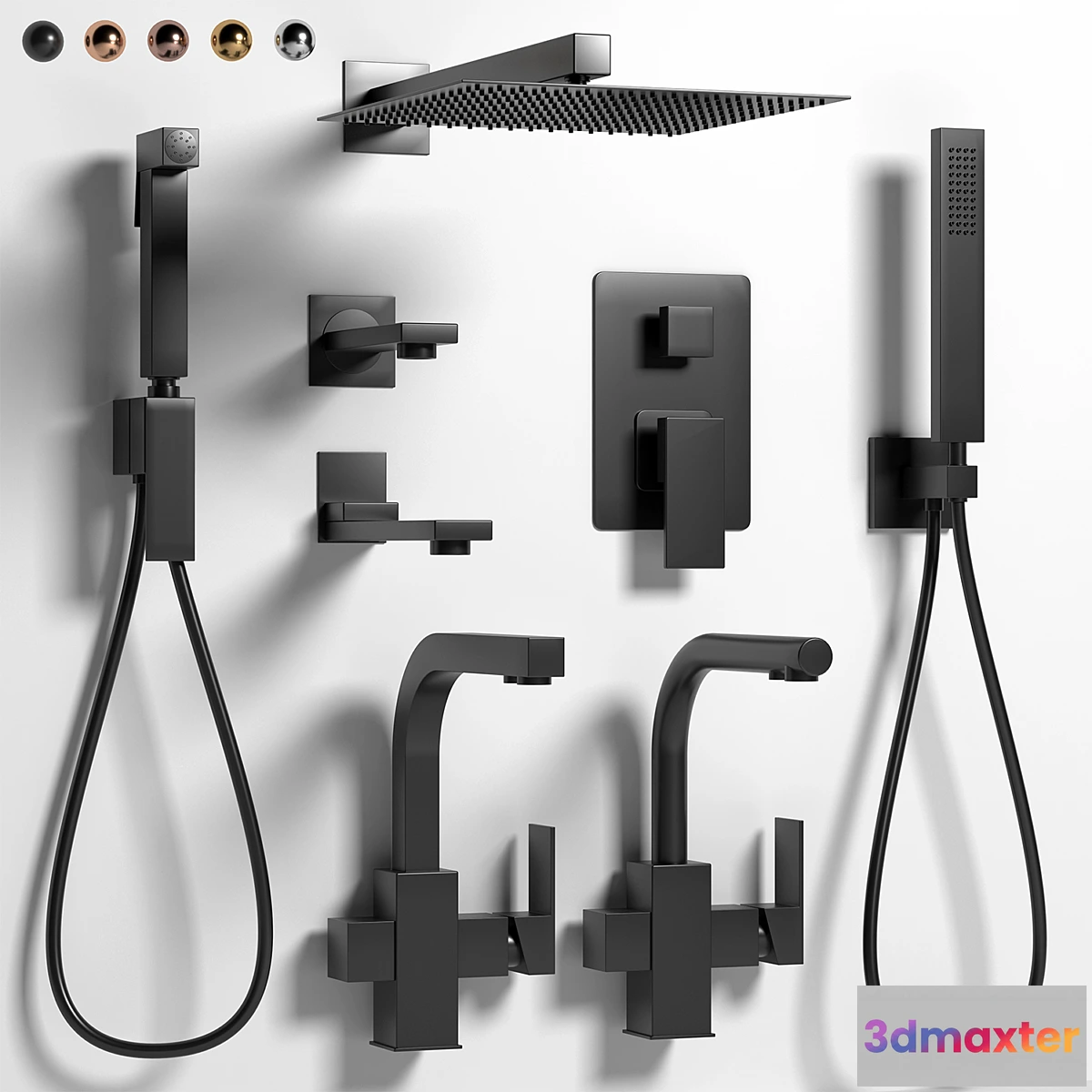 1321058 - Sanitary ware set Paffoni cea antonio lupi 3D Max