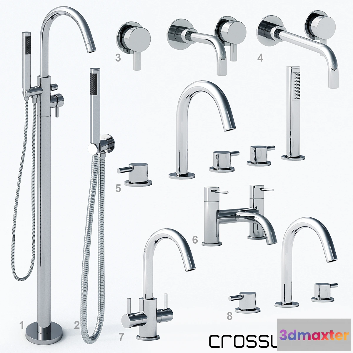 1321942 - CROSSWATER - Mike Pro - set 1 3D Max