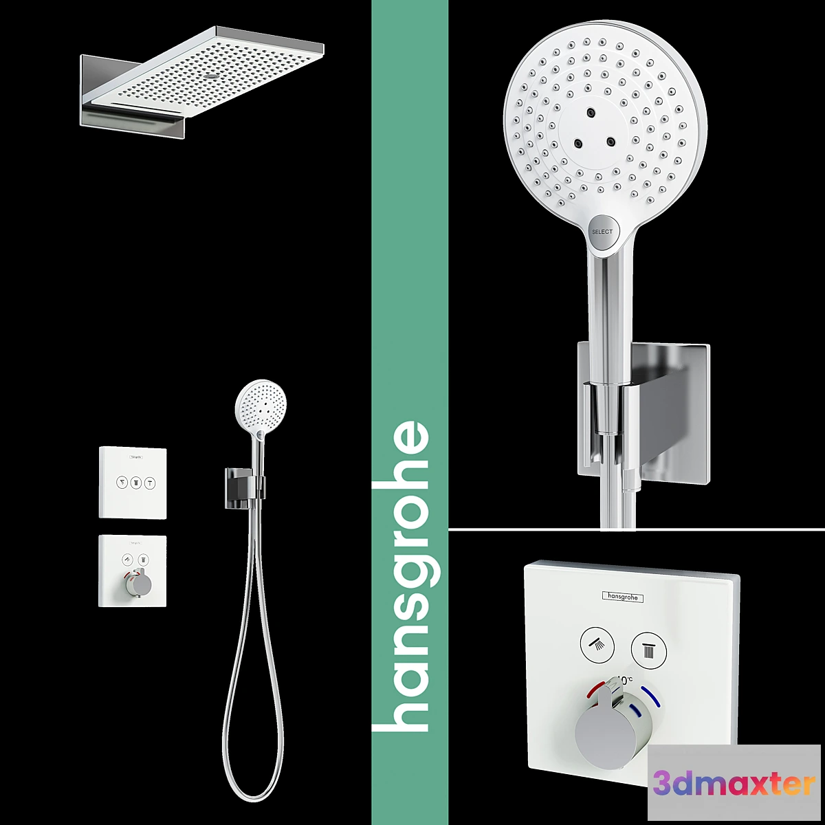 1322544 - Hansgrohe Shower Rainmaker Select 580 3jet 3D Max