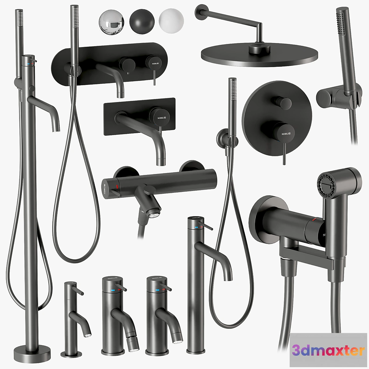 1327620 - Nobili Live Showers and faucets set 3D Max