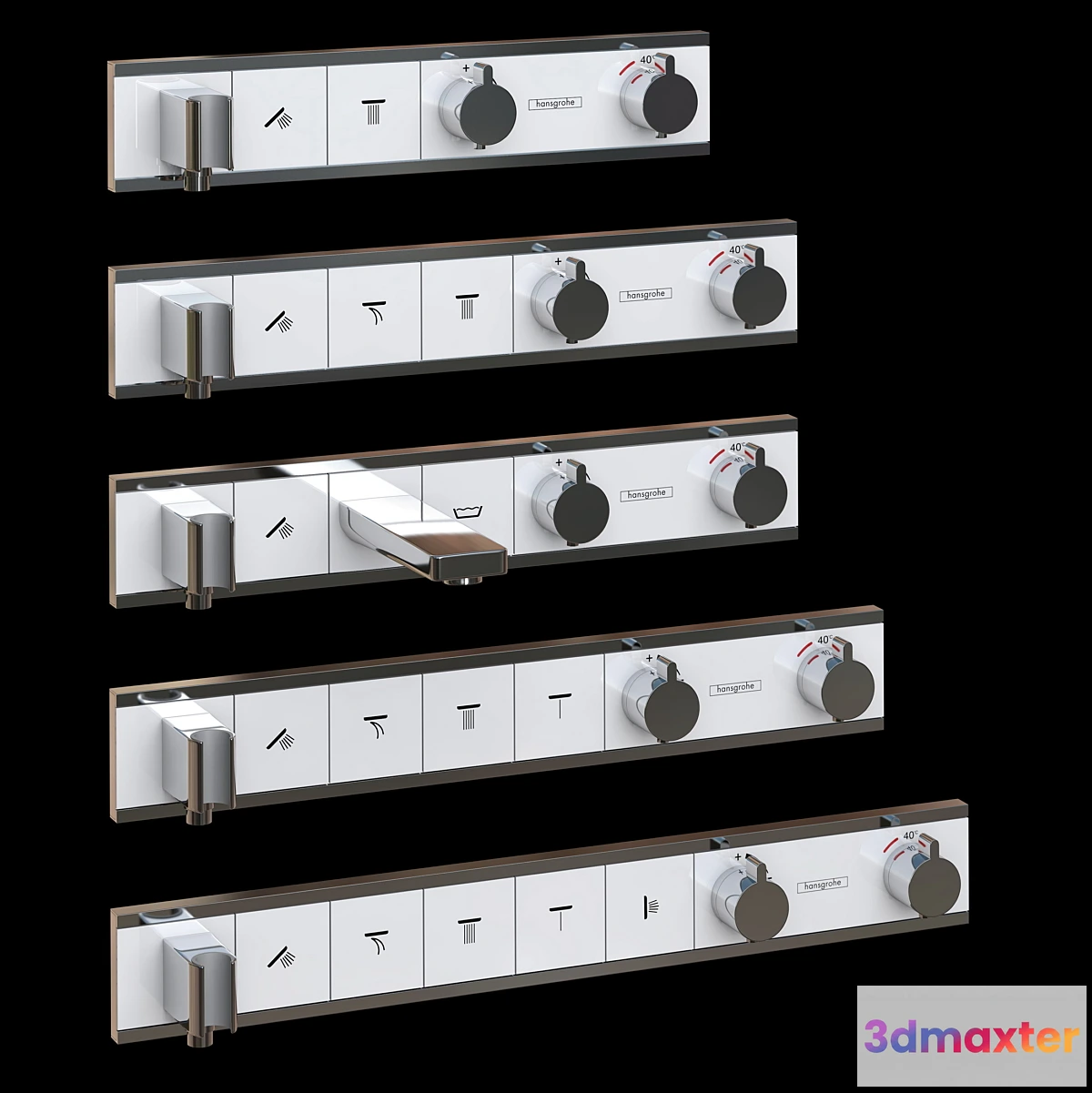 1330586 - Hansgrohe RainSelect Thermostat 3D Max