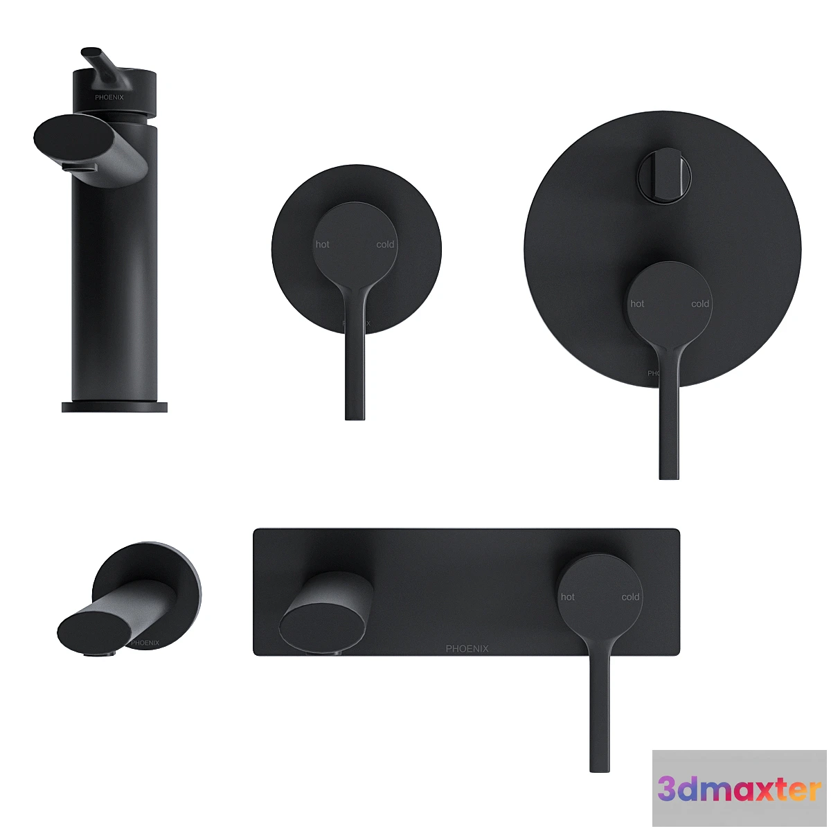 1334897 - Phoenix Tapware Vivid Collection Oval 3D Max