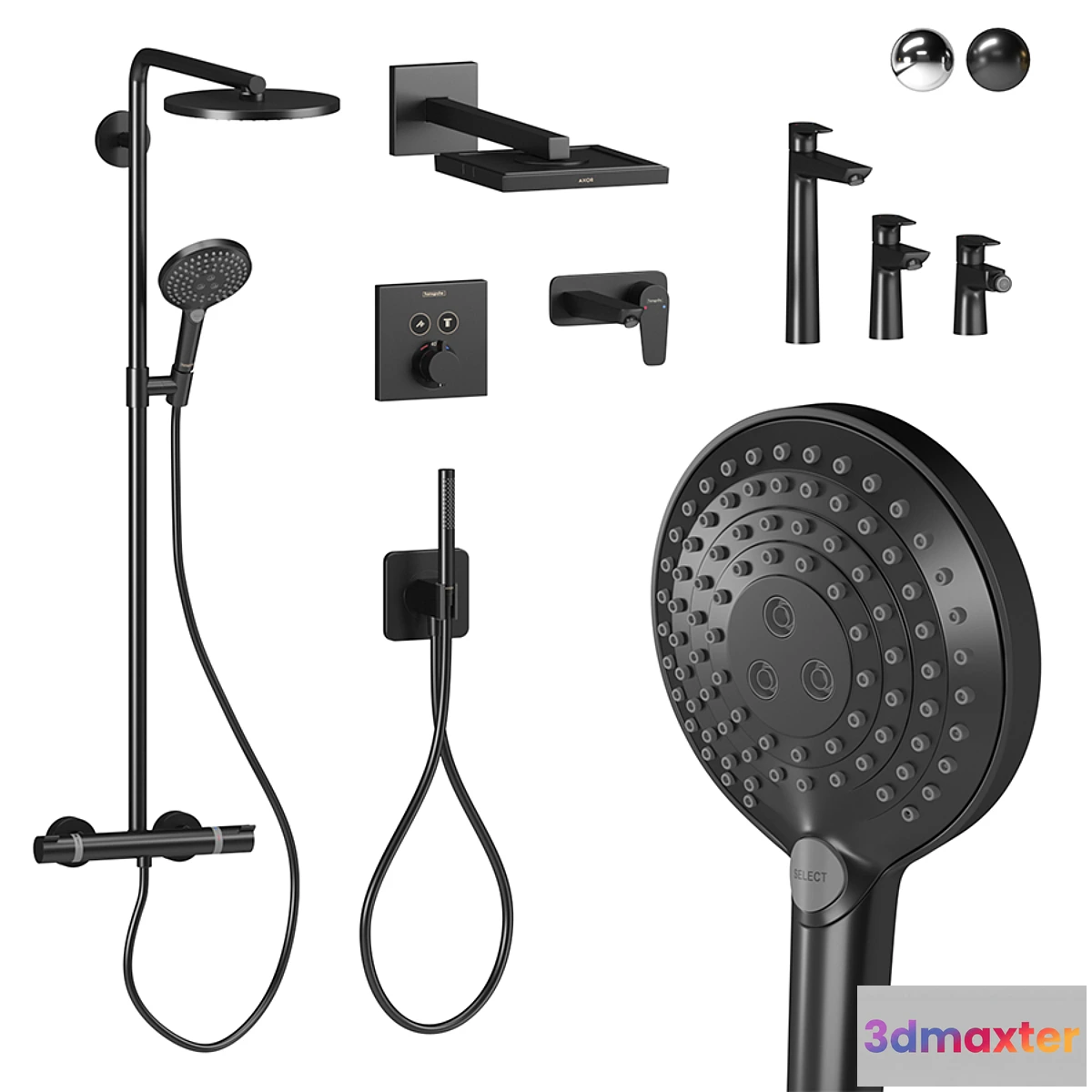 1336226 - Set Hansgrohe and Axore 3D Max