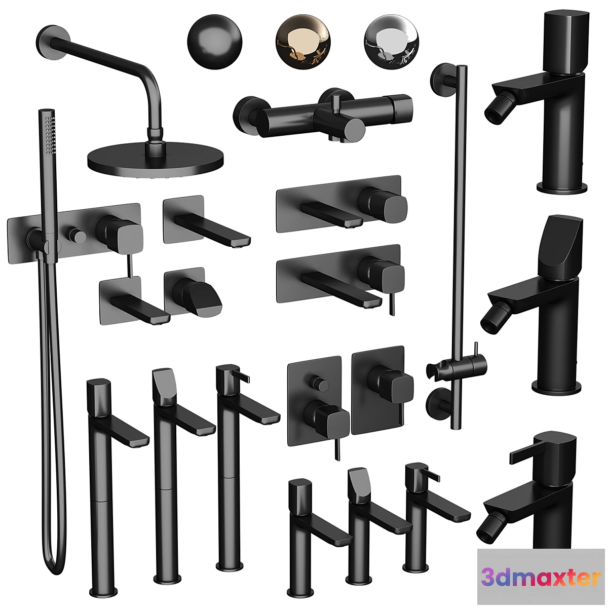 1338446 - Ritmonio Haptic Faucets set - No.2 3D Max