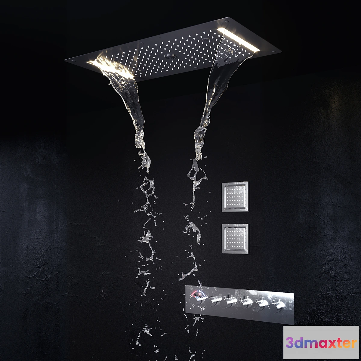 1340263 - Shower set 3D Max