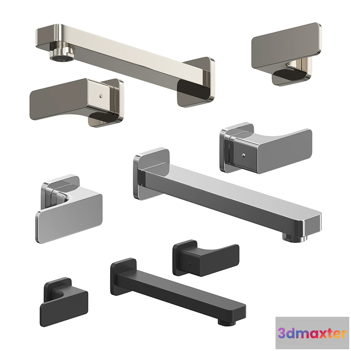 1346668 - Washbasin mixer Cisal Cubic 3D Max