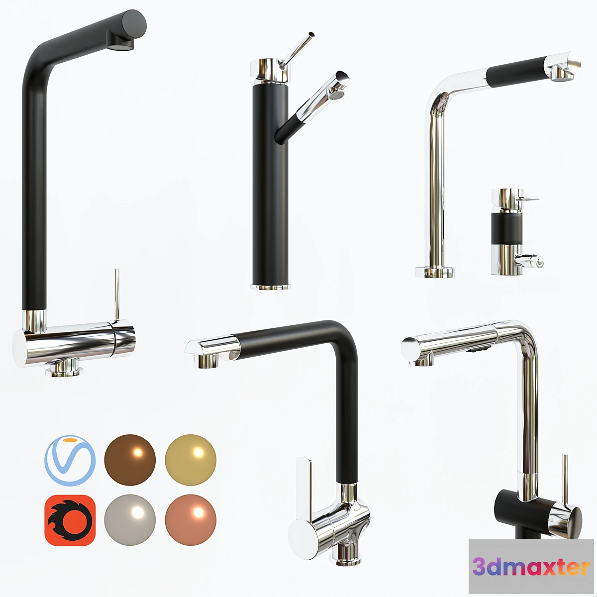 1355560 - kitchen faucet set - No.2 3D Max