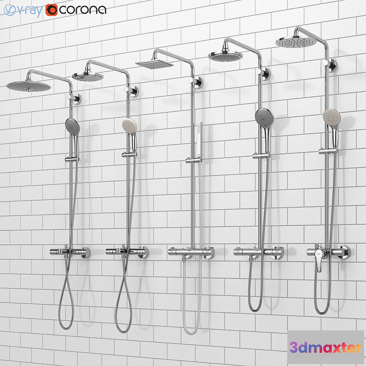 1357513 - GROHE shower systems  Euphoria set 33 3D Max