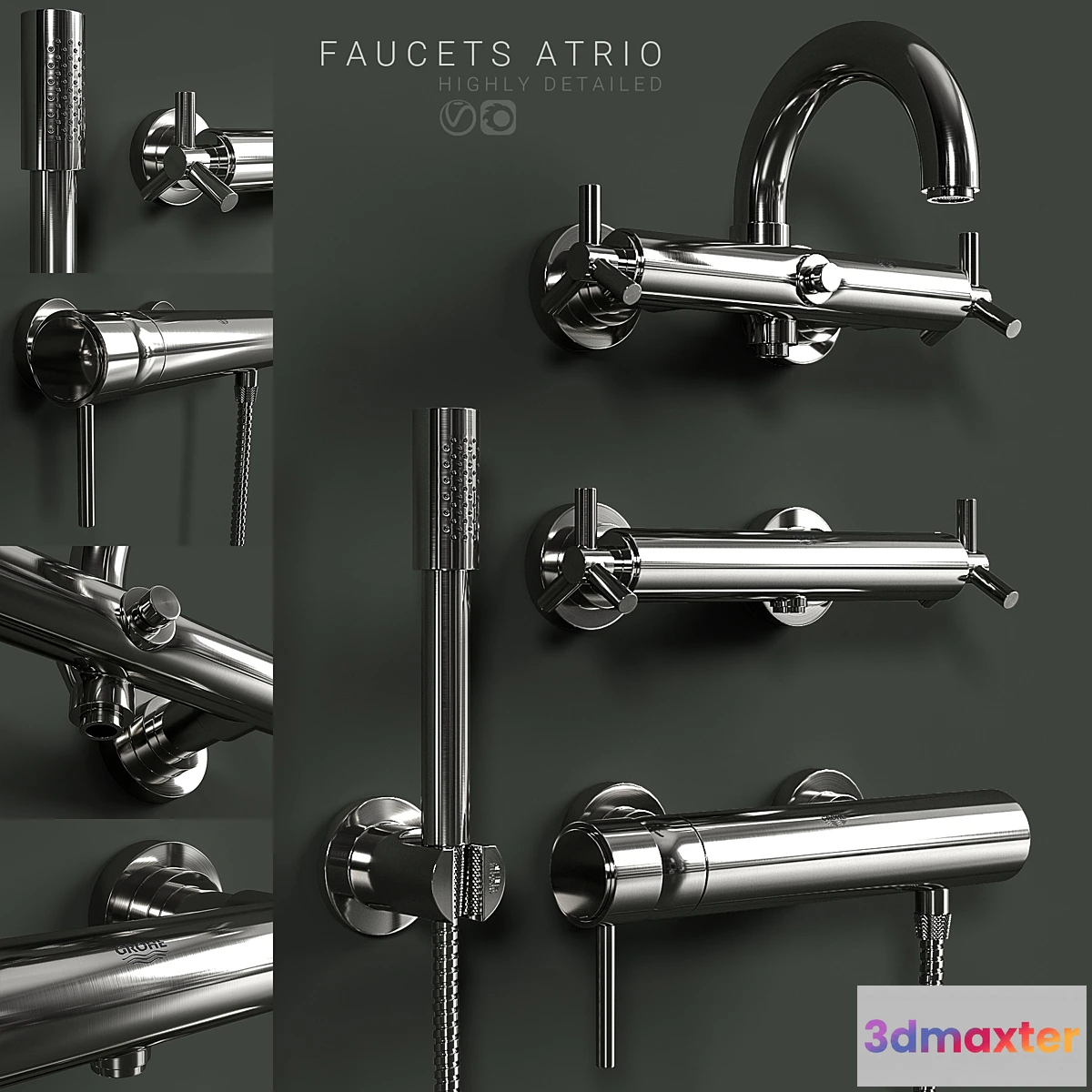 1397306 - Faucets Grohe Atrio 3 3D Max