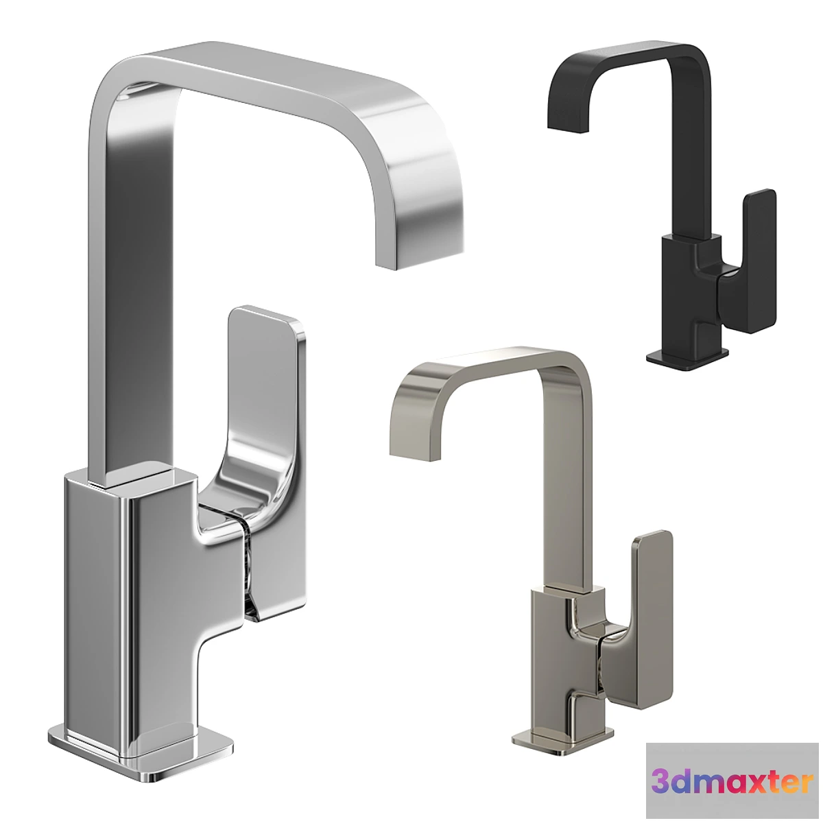 1400432 - Single lever washbasin faucet EnergySave Cisal Cubic 3D Max