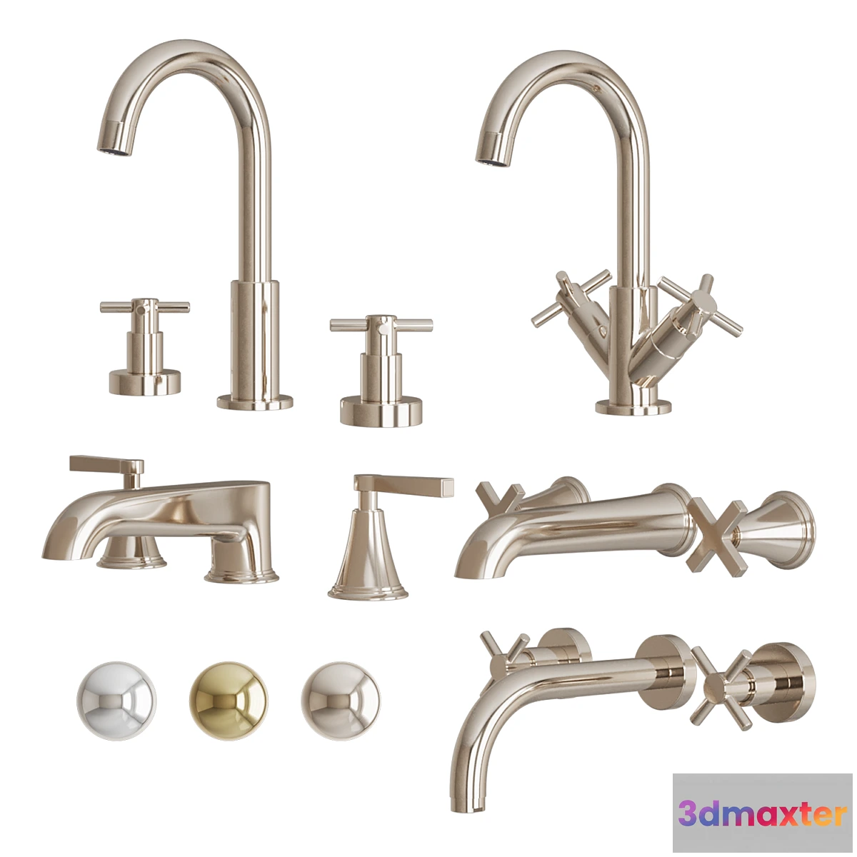 1405812 - Porter Faucet Set 3D Max