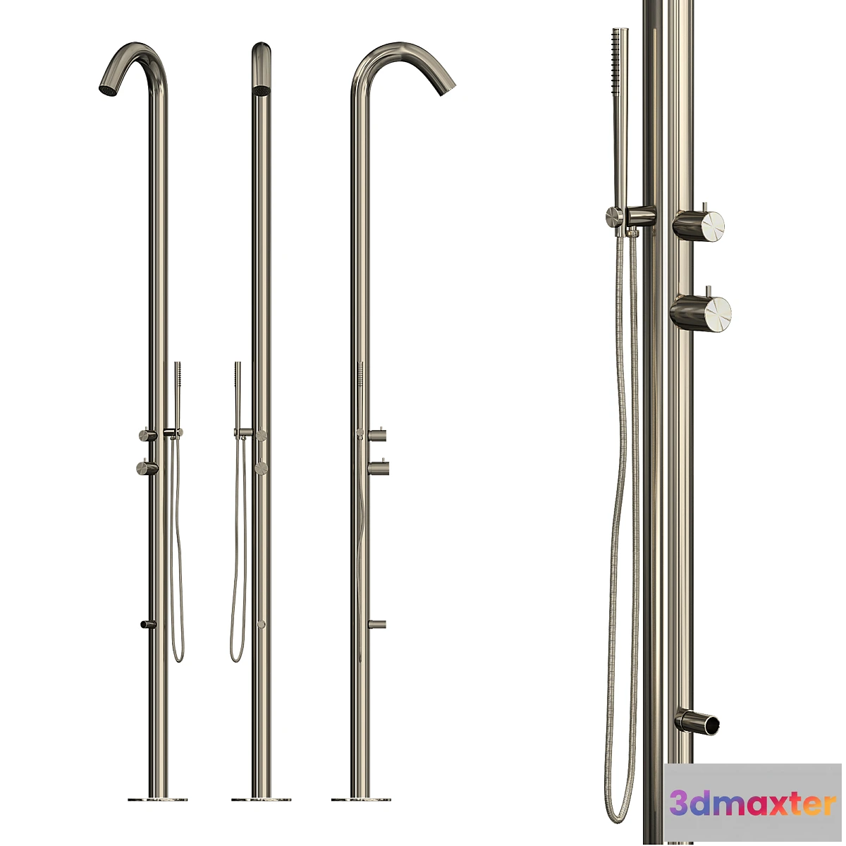 1410348 - HEATGENE Outdoor Shower HG9001 3D Max