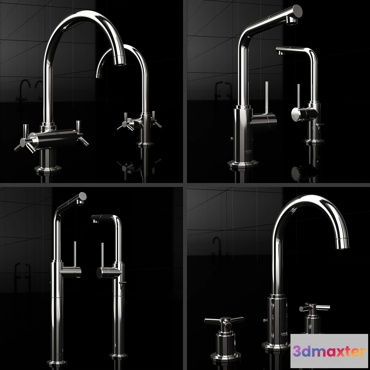 1411862 - Kitchen faucets Grohe Atrio 3D Max