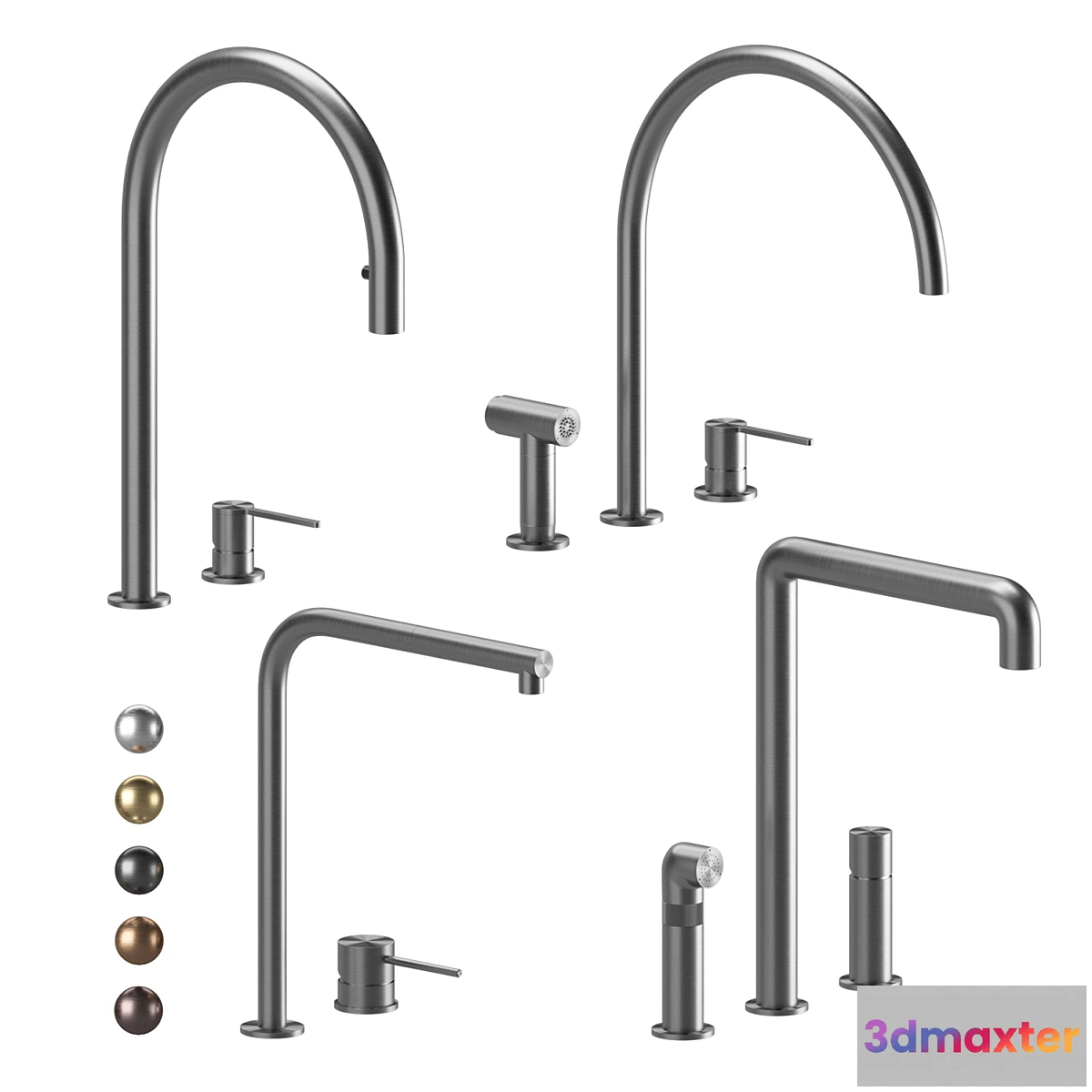1412386 - Kitchen faucets CEA set 04 3D Max