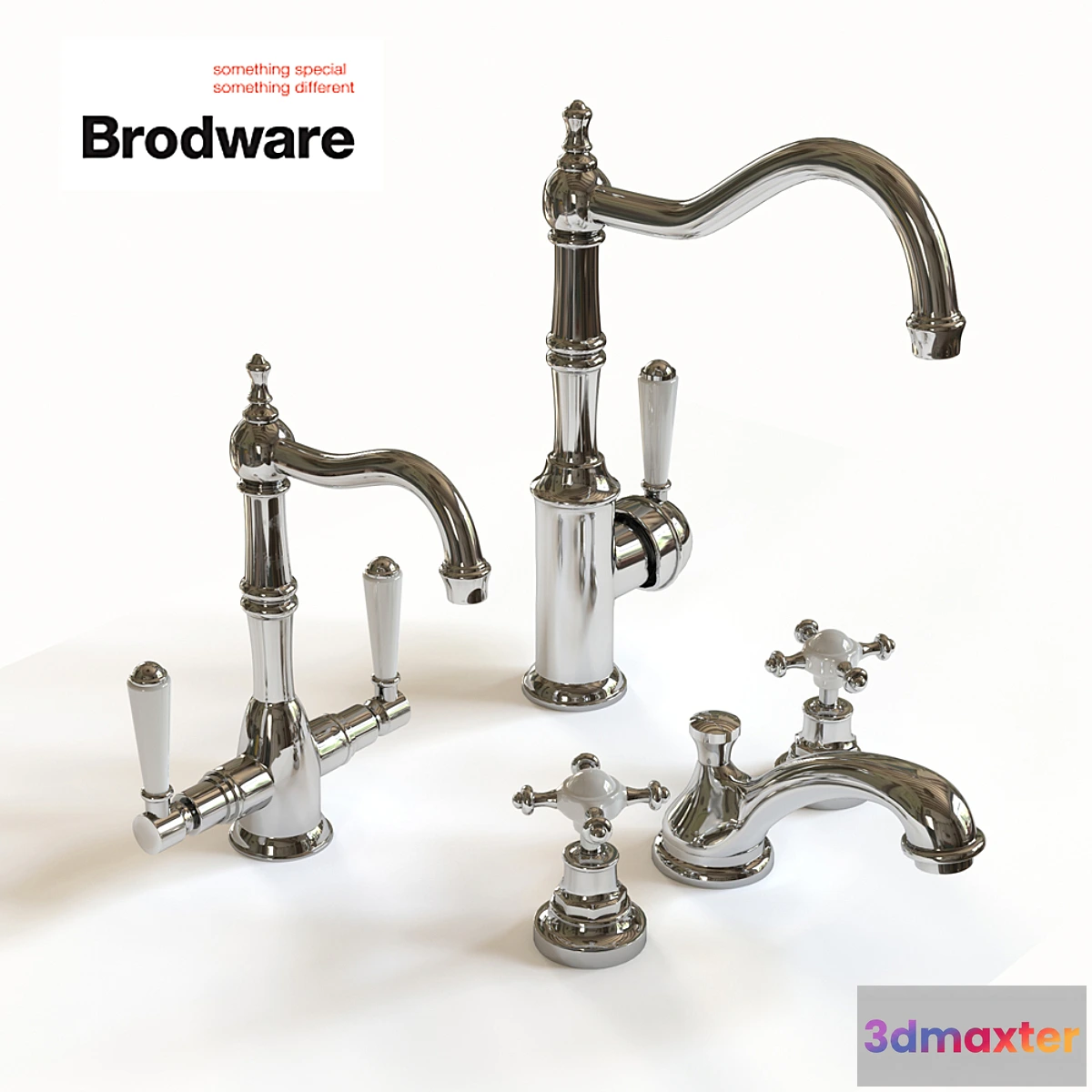 1422816 - Brodware chrome faucets 3D Max