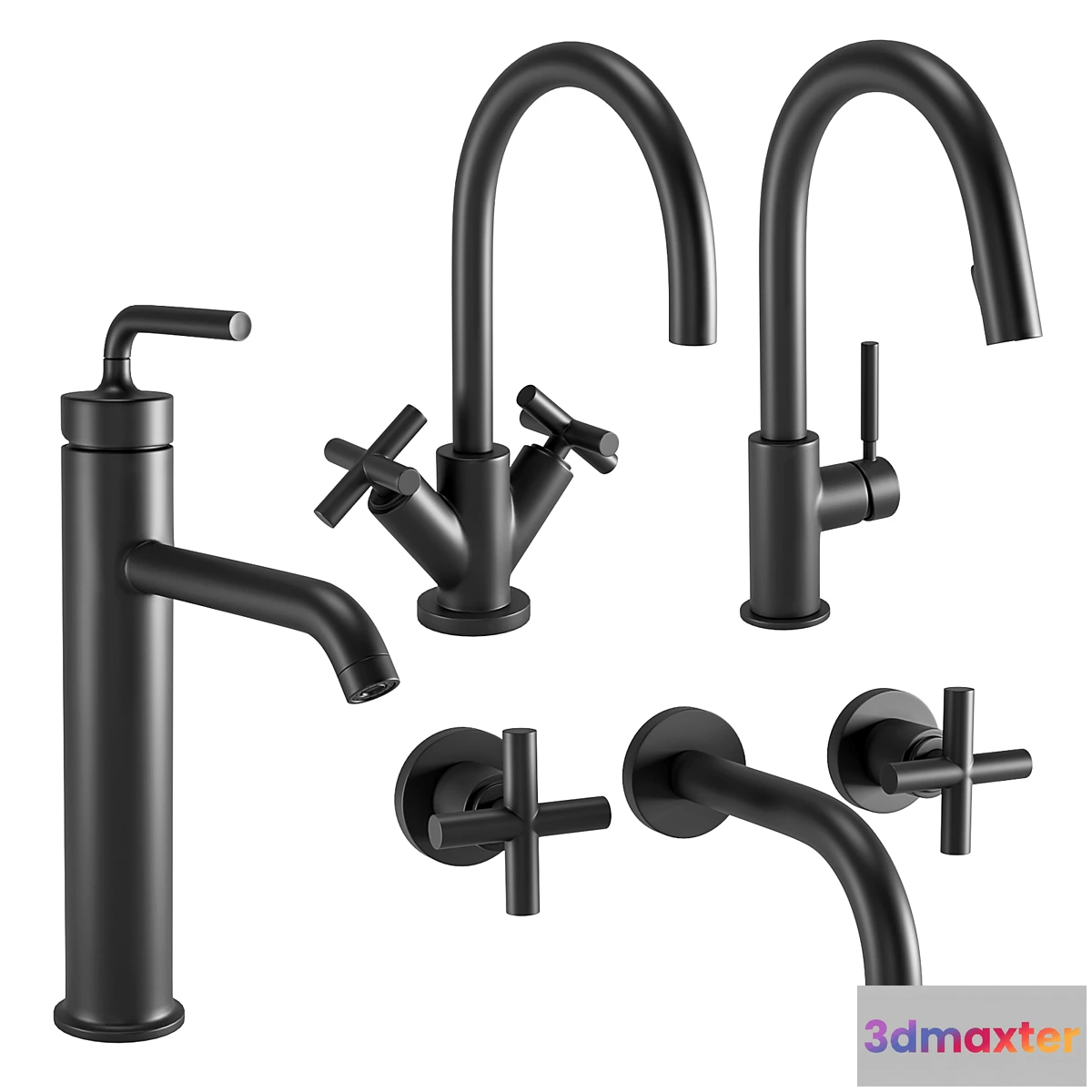 1427348 - Faucet Set 3 3D Max