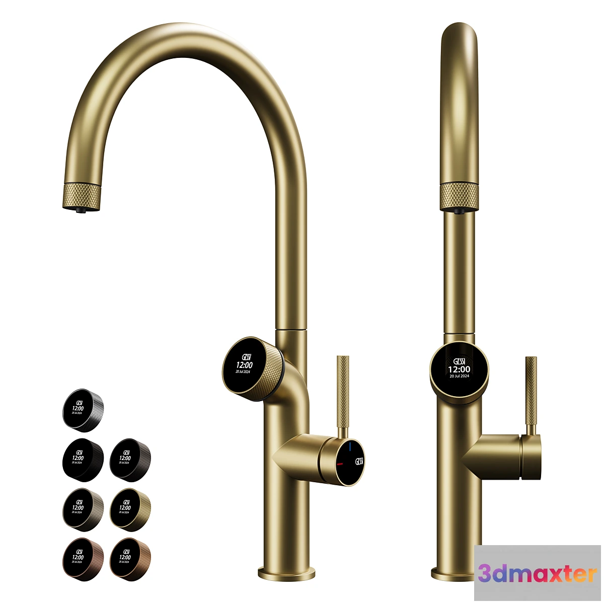 1427924 - Gessi Vita Kitchen Sink Mixer 60720 3D Max