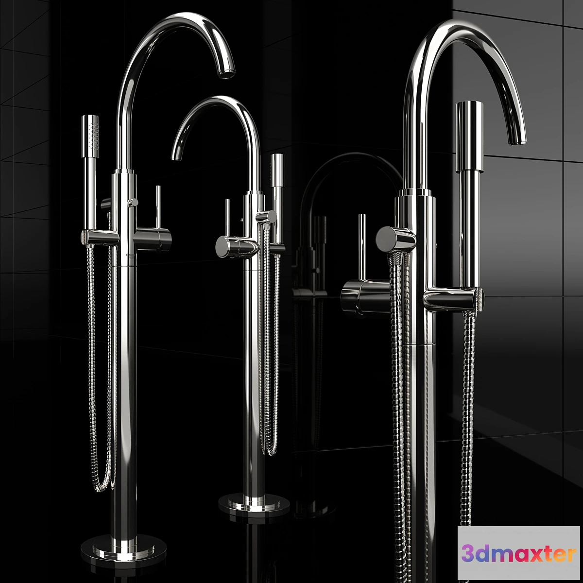 1431614 - Grohe Atrio Floor Mixer 32653 3D Max