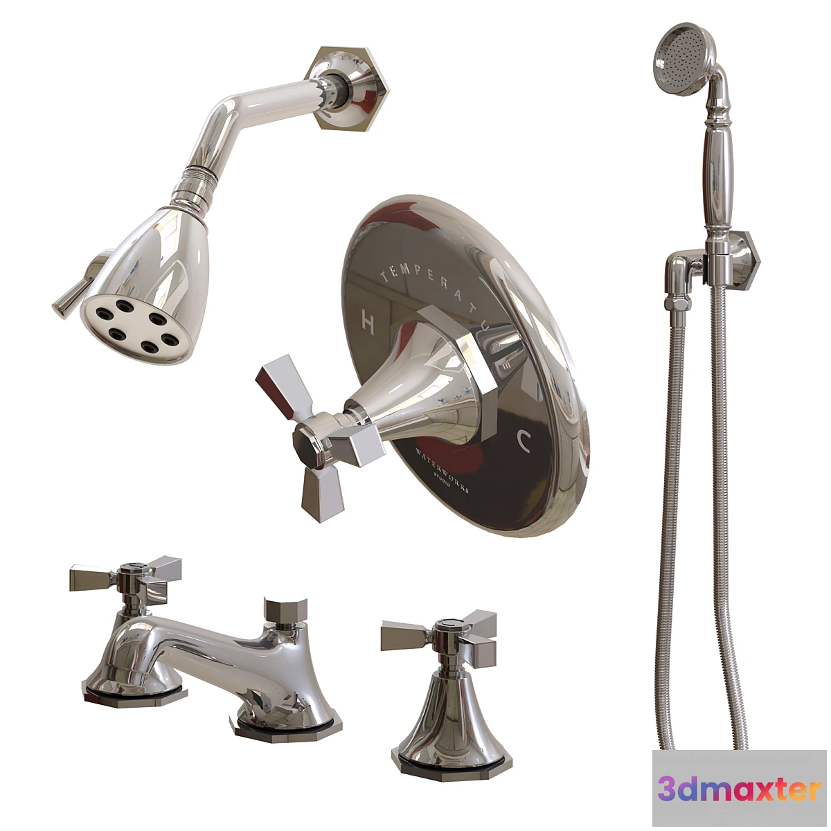 1436552 - Waterworks Roadster Set 3D Max