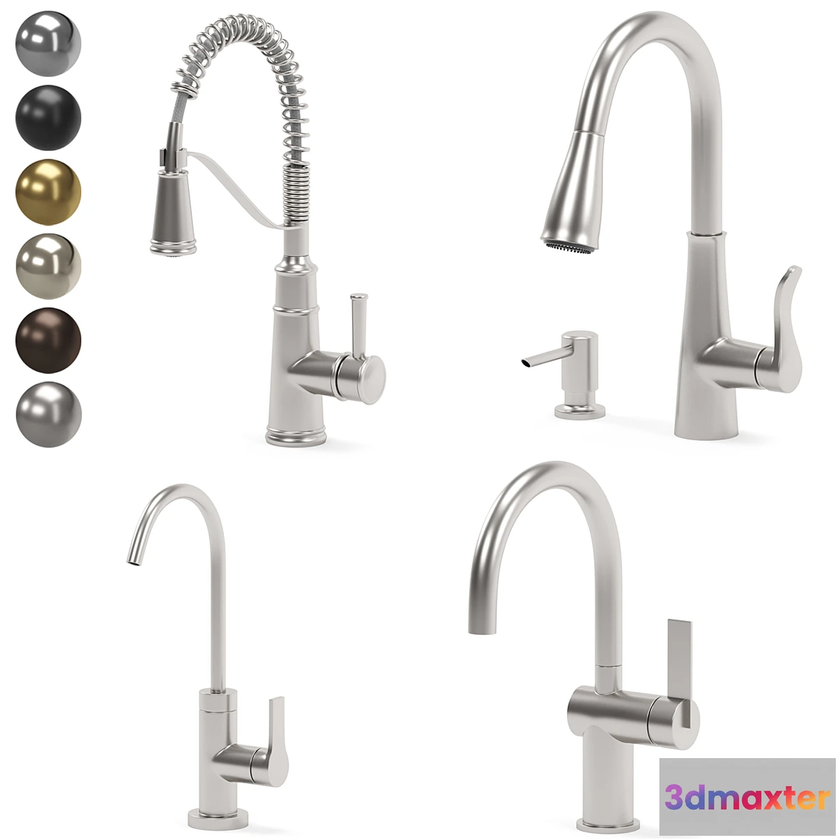 1437004 - MOEN kitchen faucet collection 03 3D Max