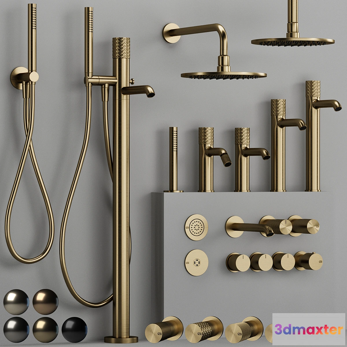 1444142 - GESSI HABITO bathroom faucet collection 1 3D Max