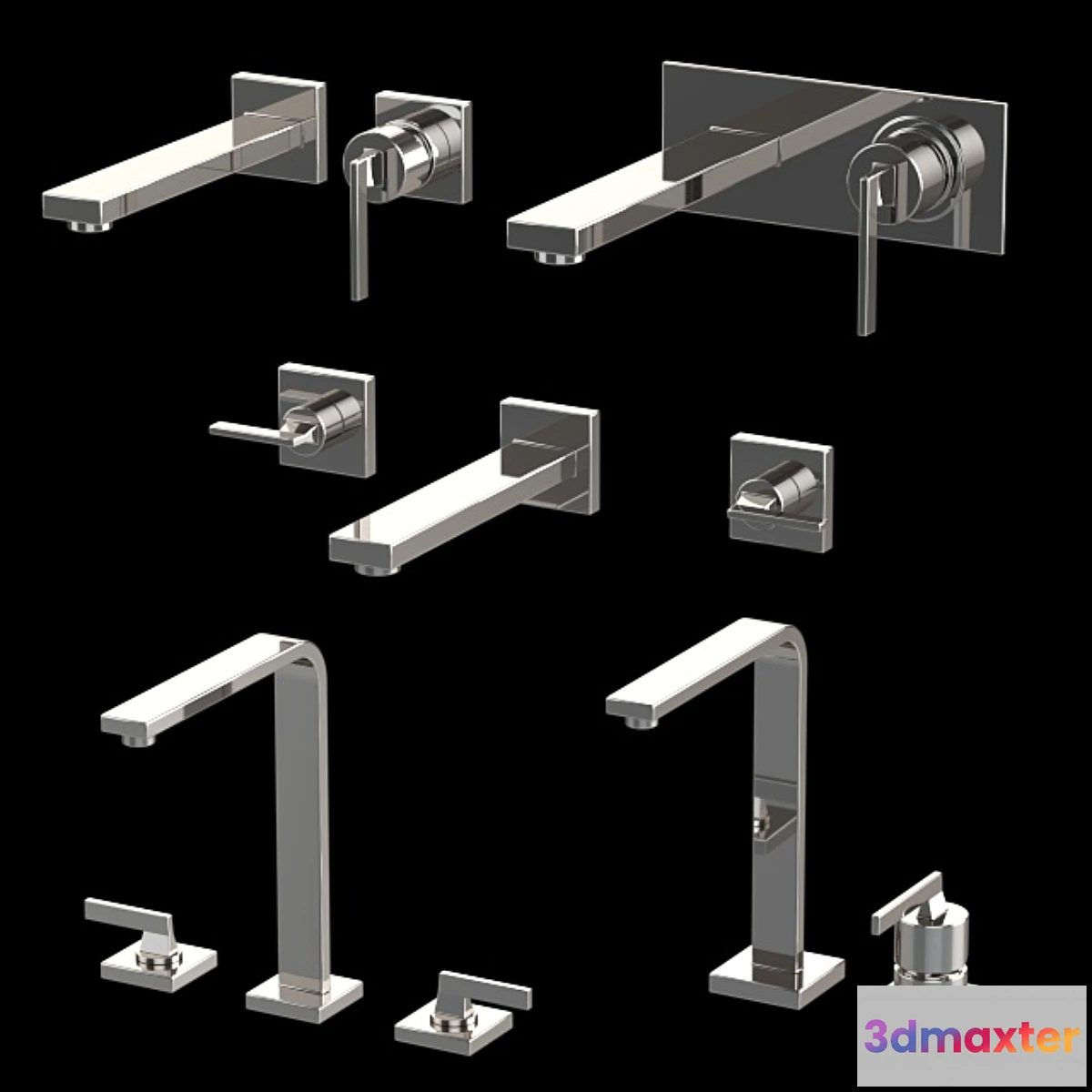 1449726 - Mixers Bongio Myamix Chrome. 3D Max