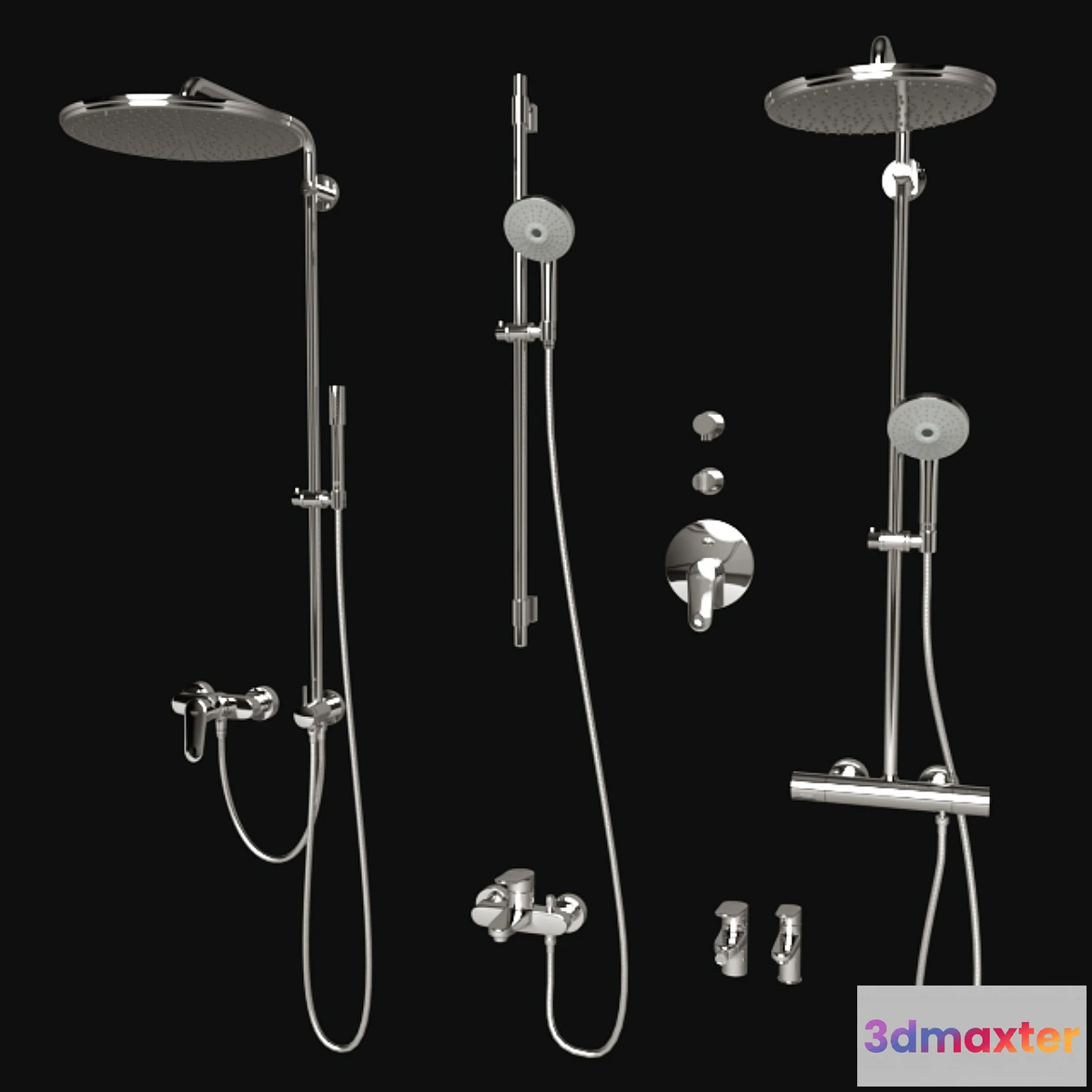 1451730 - Grohe - Europlus _ Rainshower Cosmopolitan 3D Max