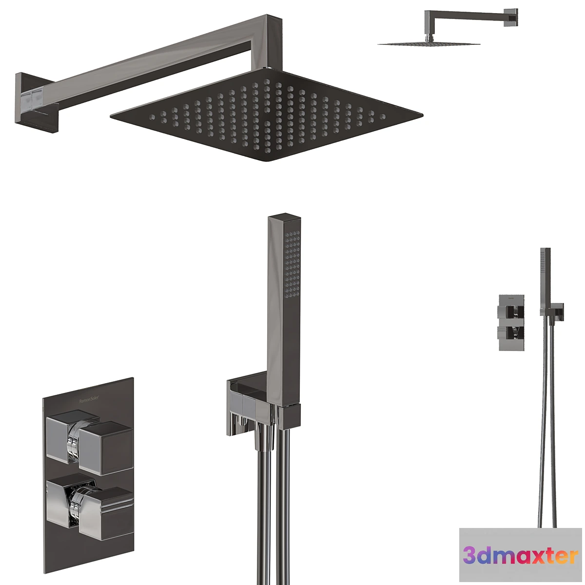 1452442 - Shower set Ramon Soler KUATRO K478711 3D Max