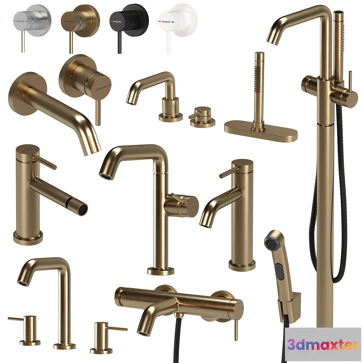 1453998 - Hansgrohe Tecturis Faucet Set 01 3D Max