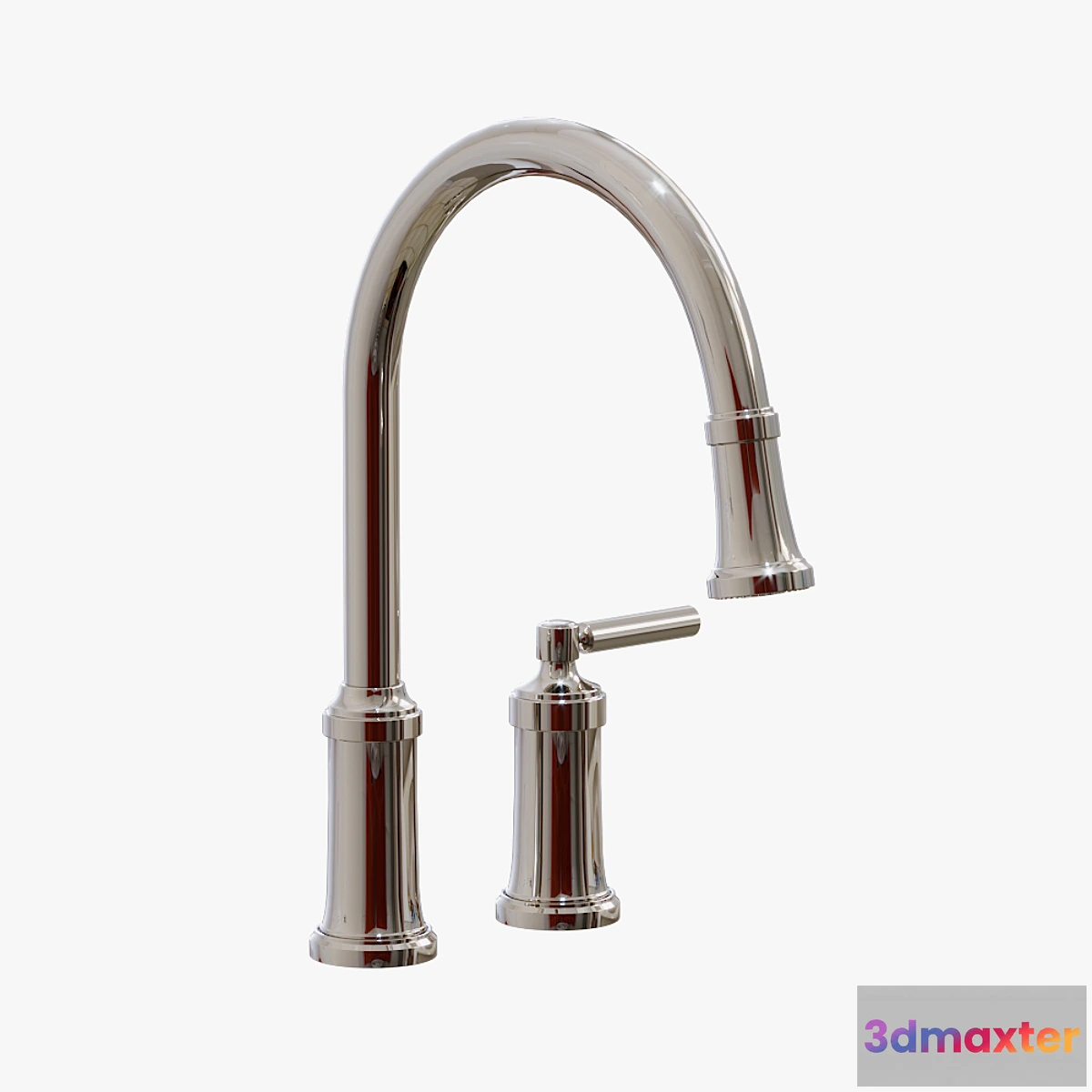 1460932 - Kallista - Quincy Pull-Down Kitchen Faucet - P25000-00 3D Max