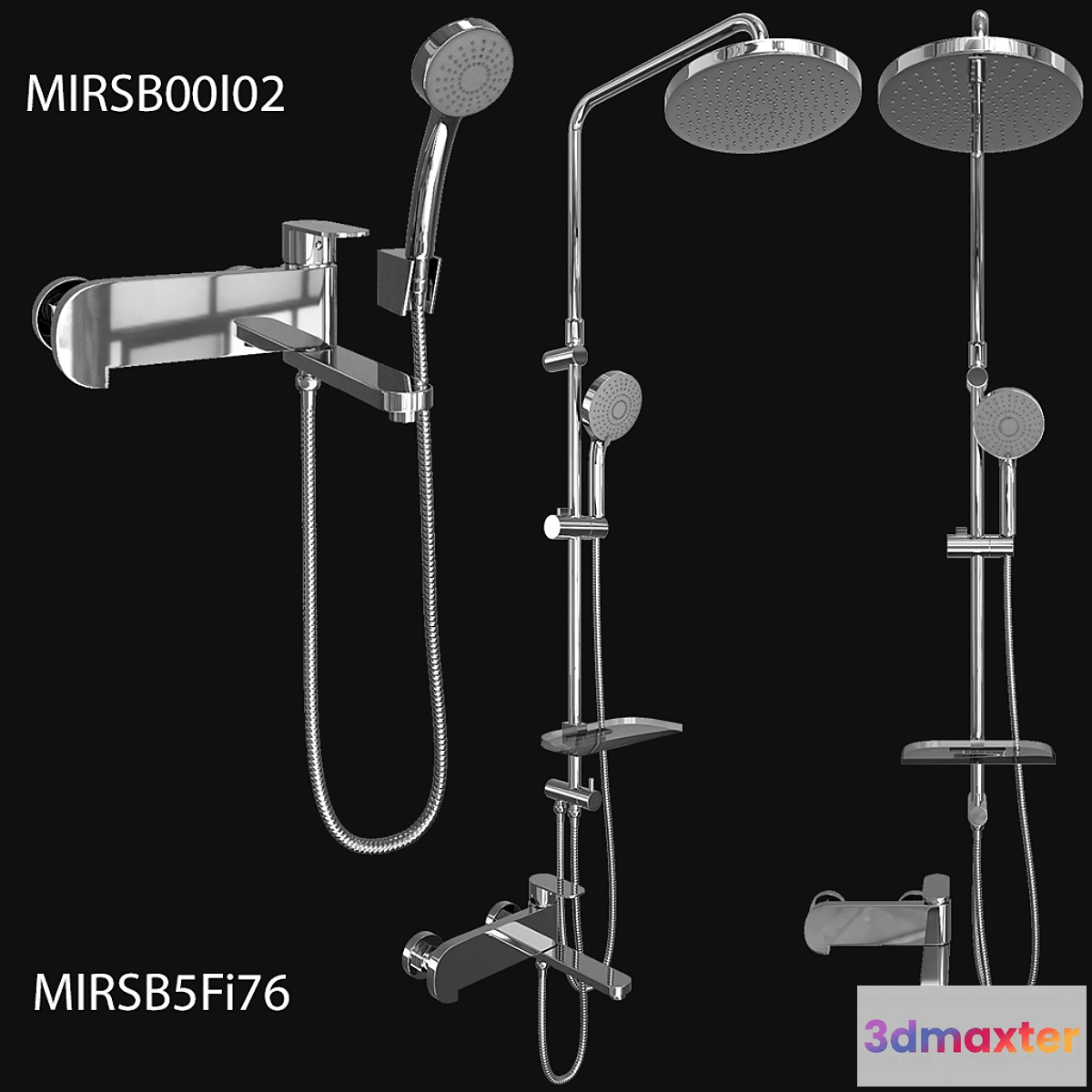 1461302 - Shower system and bath mixer Iddis Mirro 3D Max