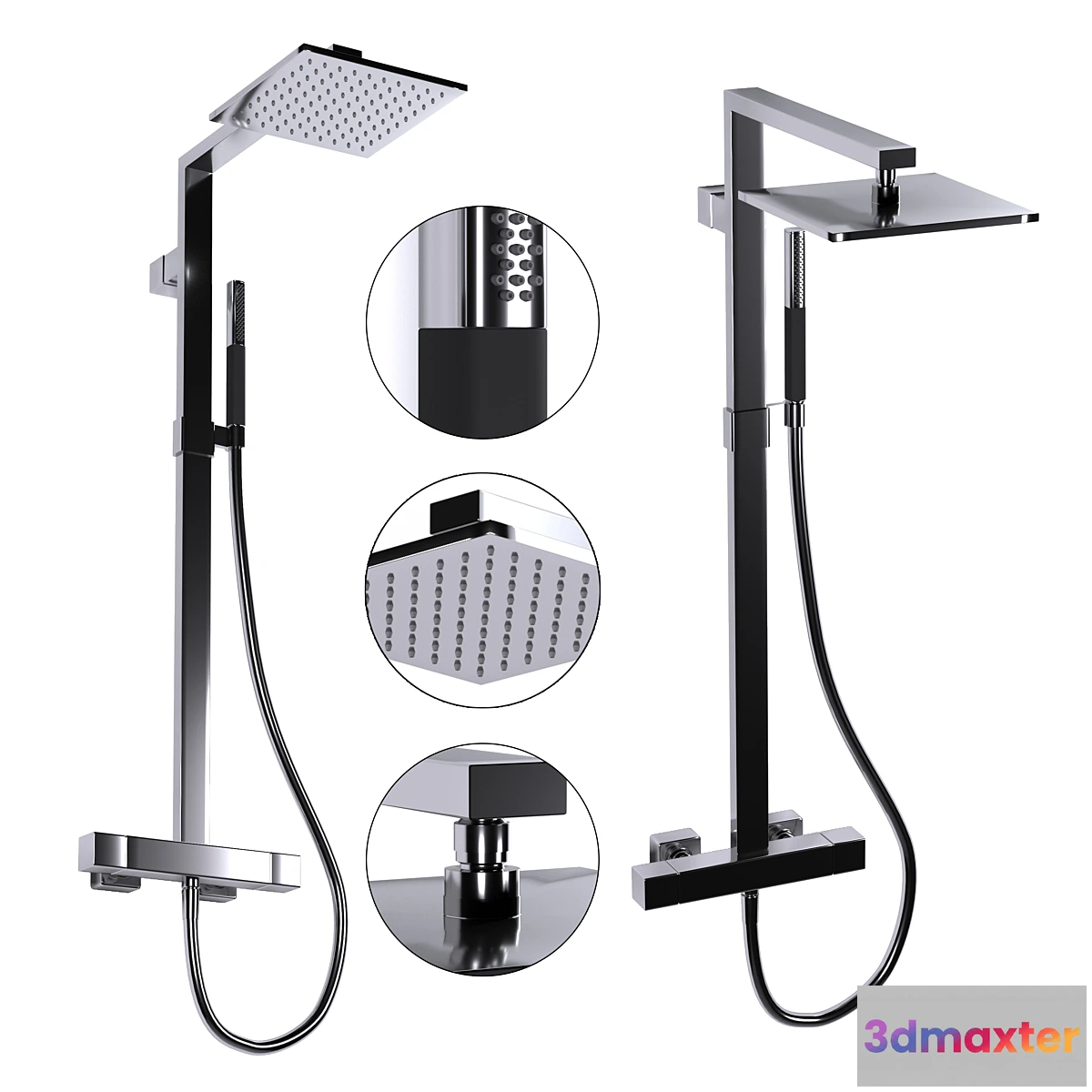 1465714 - Shower rack Strayt Jacob Delafon. 3D Max