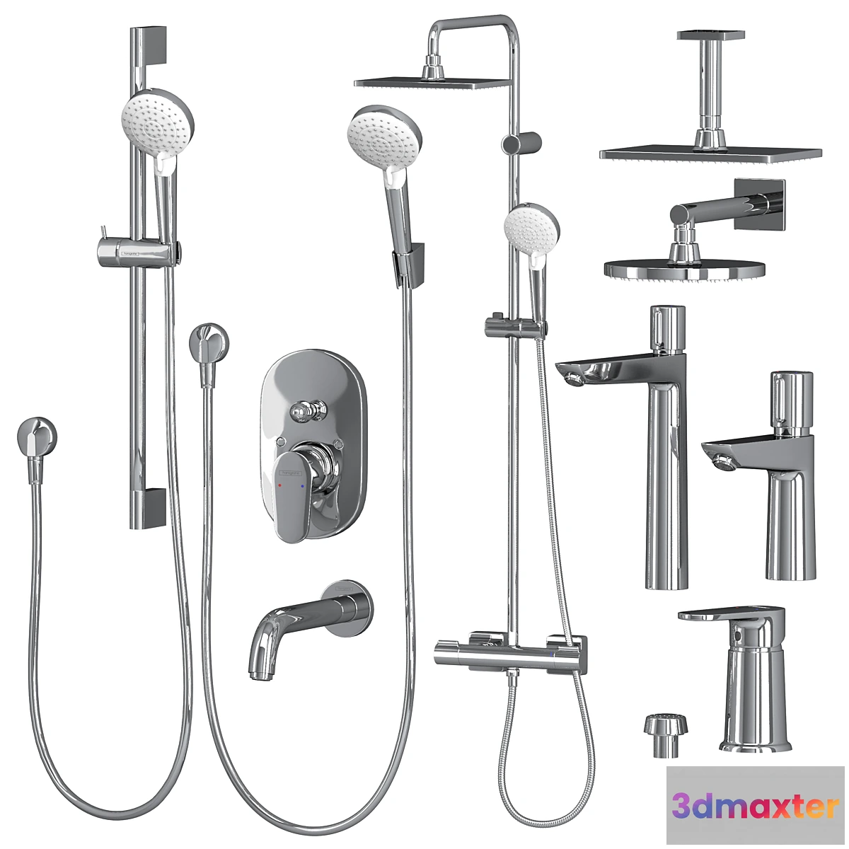1465766 - Hansgrohe set Vivenis Talis 3D Max