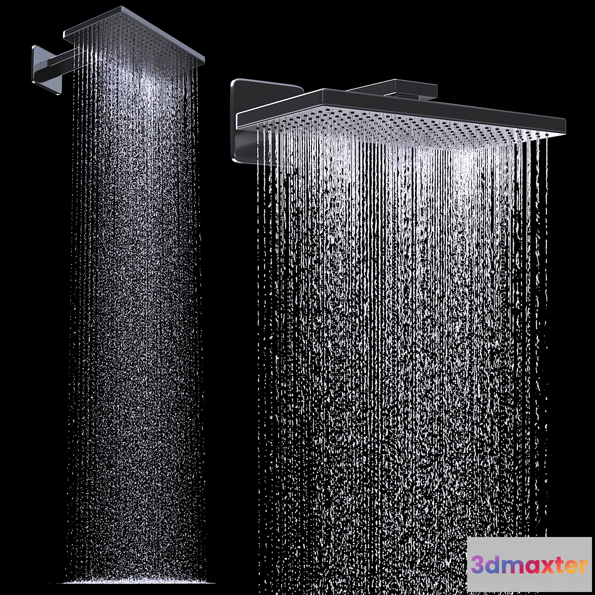 1465834 - Overhead shower 460 300 1 jet 3D Max