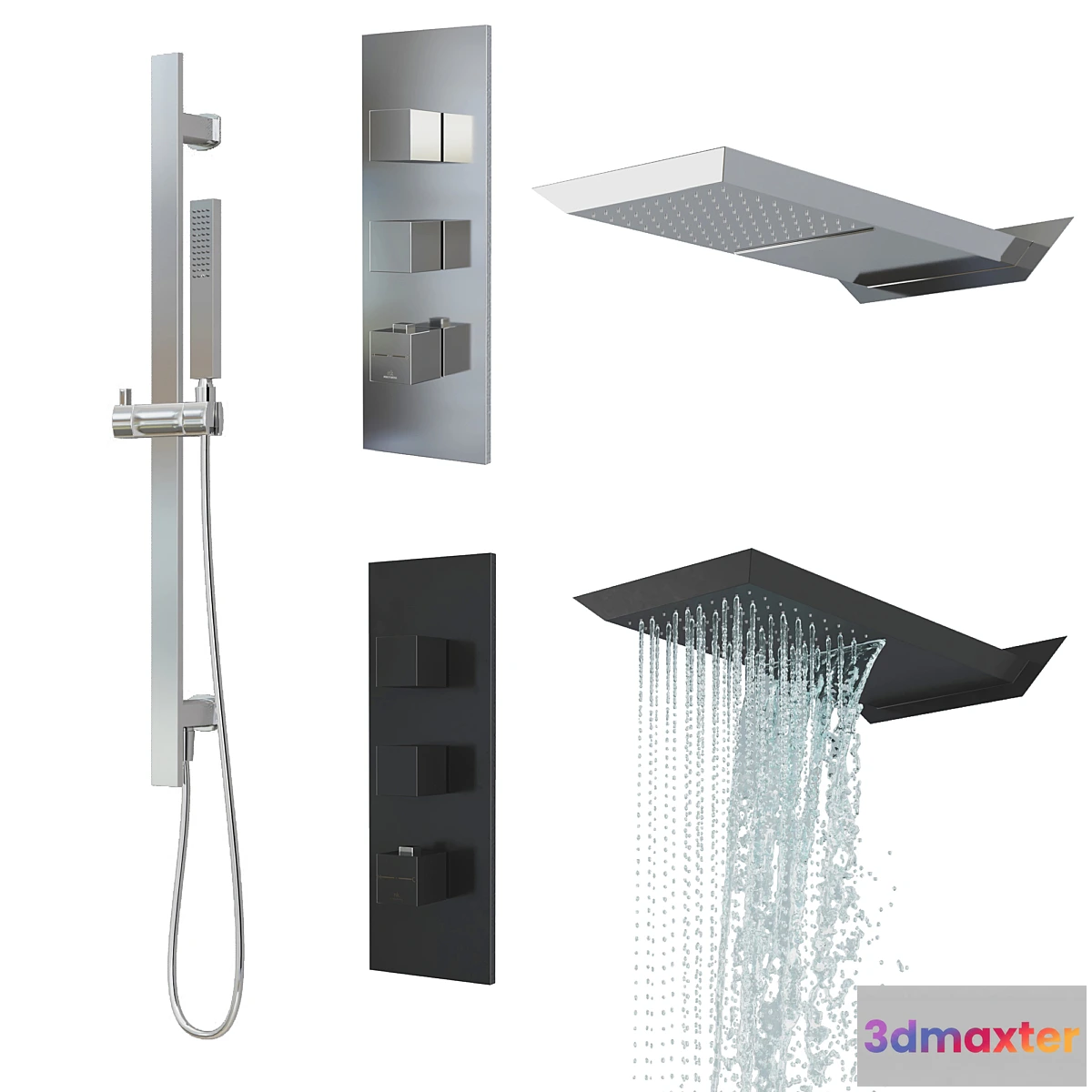 1469244 - Noken set OXO Showers Taps 3D Max