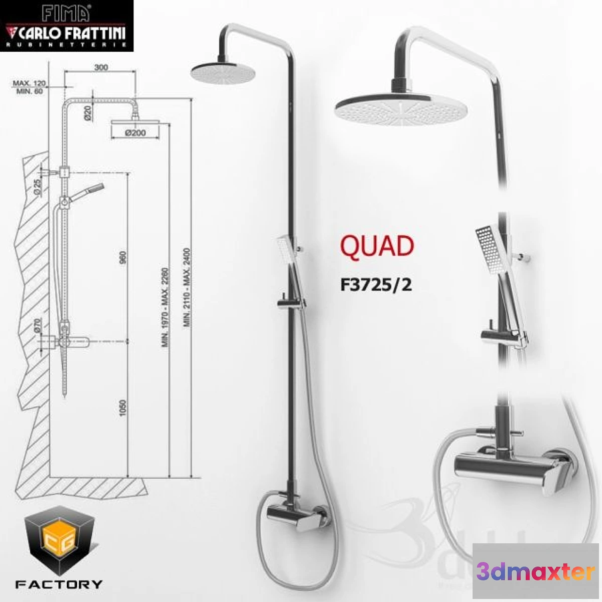 1472386 - FIMA CARLO FRATTINI QUAD F3725 2CR 3D Max