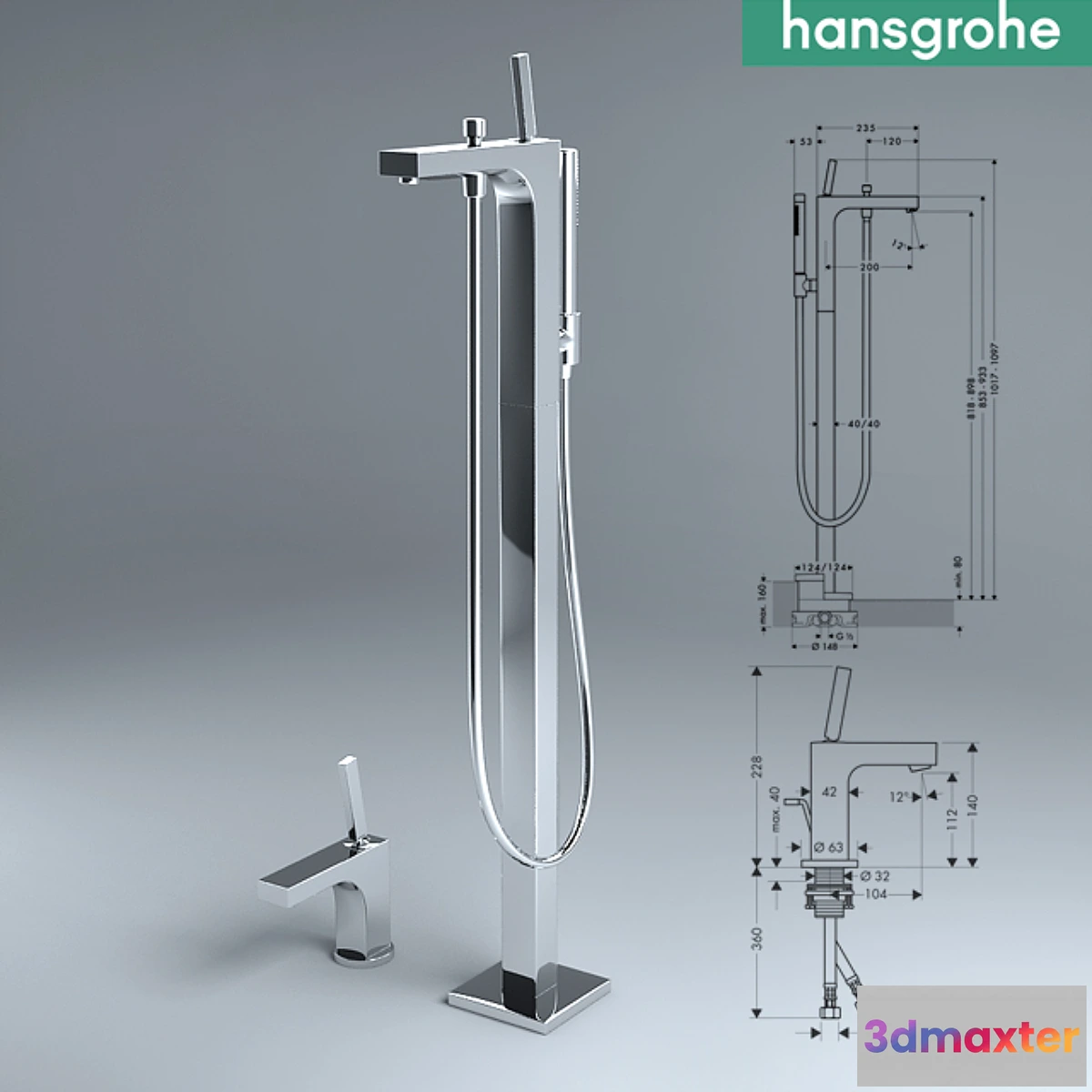 1476456 - Hansgrohe Citterio 3D Max