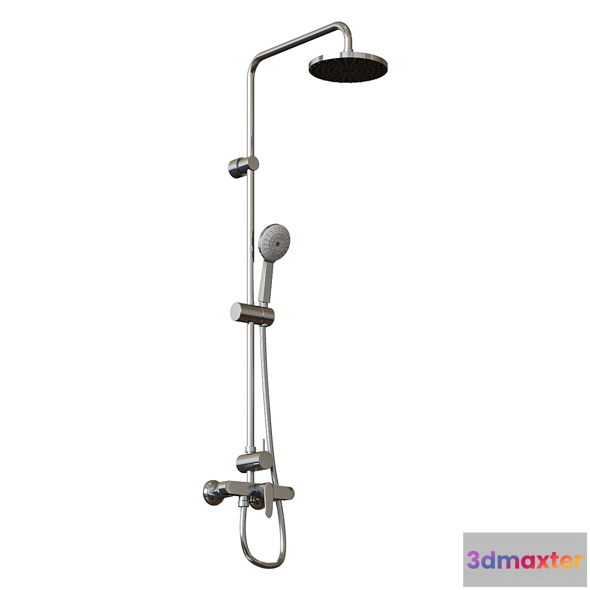 1476996 - Roca Victoria shower column with overhead shower and single lever mixer 5A9725C00 3D Max