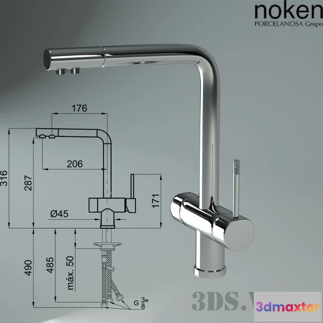 1644980 - kitchen - Noken Osmosis kitchen fauset 3D Max