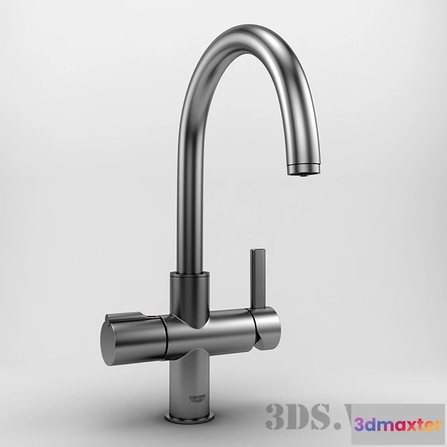 1645004 - kitchen - Mixer Grohe Red Duo 30079 3D Max