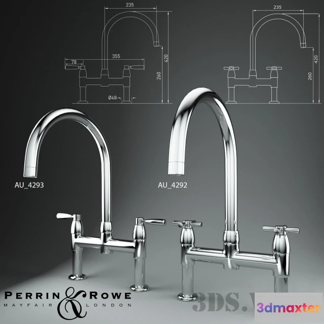 1645014 - kitchen - Contemporary Kitchen Taps 3D Max