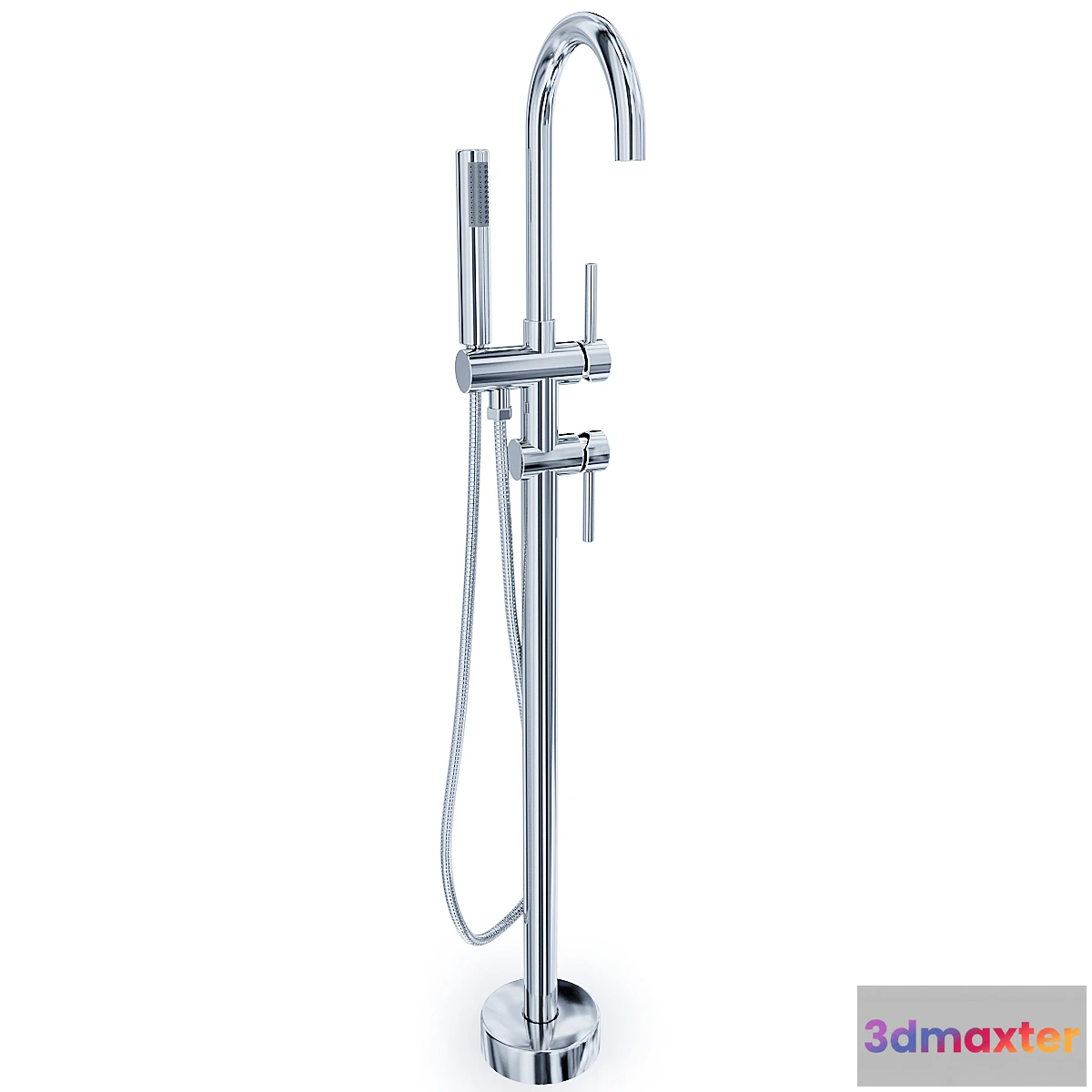 544853 - Timo Saona 2300Y-CR mixer floor-mounted for bath with shower