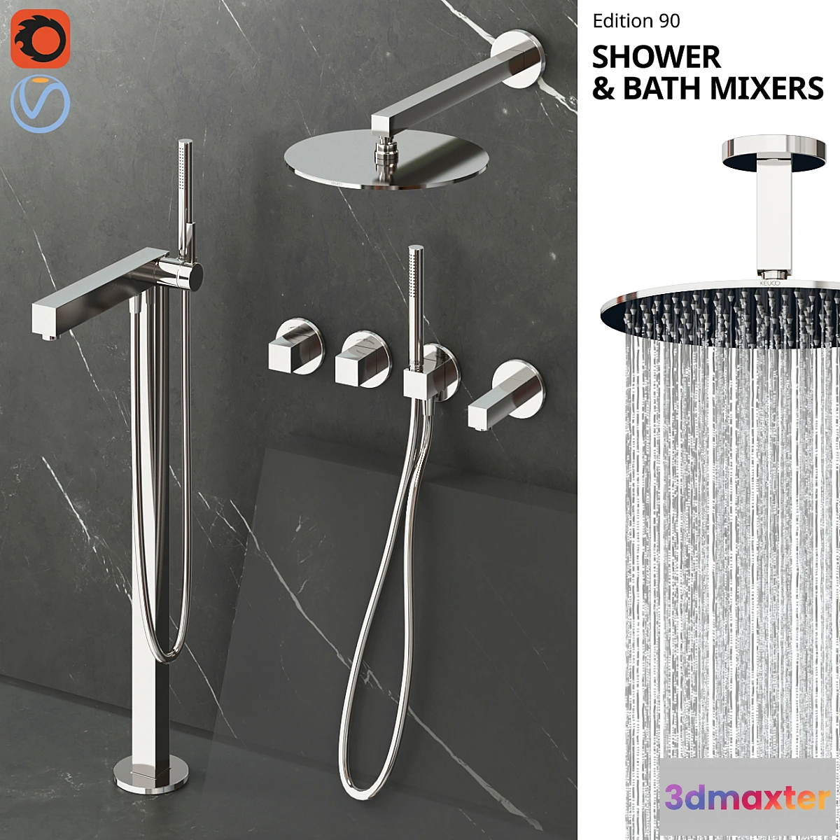 544997 - Keuco Edition 90 shower and bath faucets